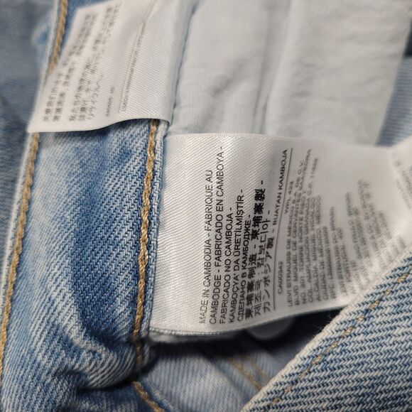 Levi's High Waisted Straight Jeans Womens 27x29 Blue Light Wash High Rise Denim - Picture 10 of 15